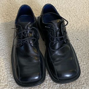 M.C.&Power black mens leather shoes. Size 8